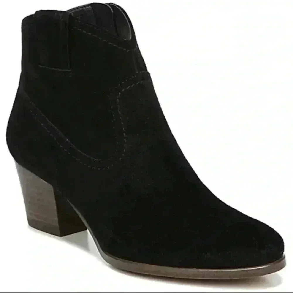 Zodiac Kela Black Leather Booties